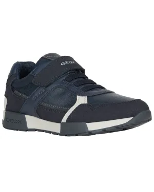 Geox Gray Alfier Low Cut Suede Sneaker