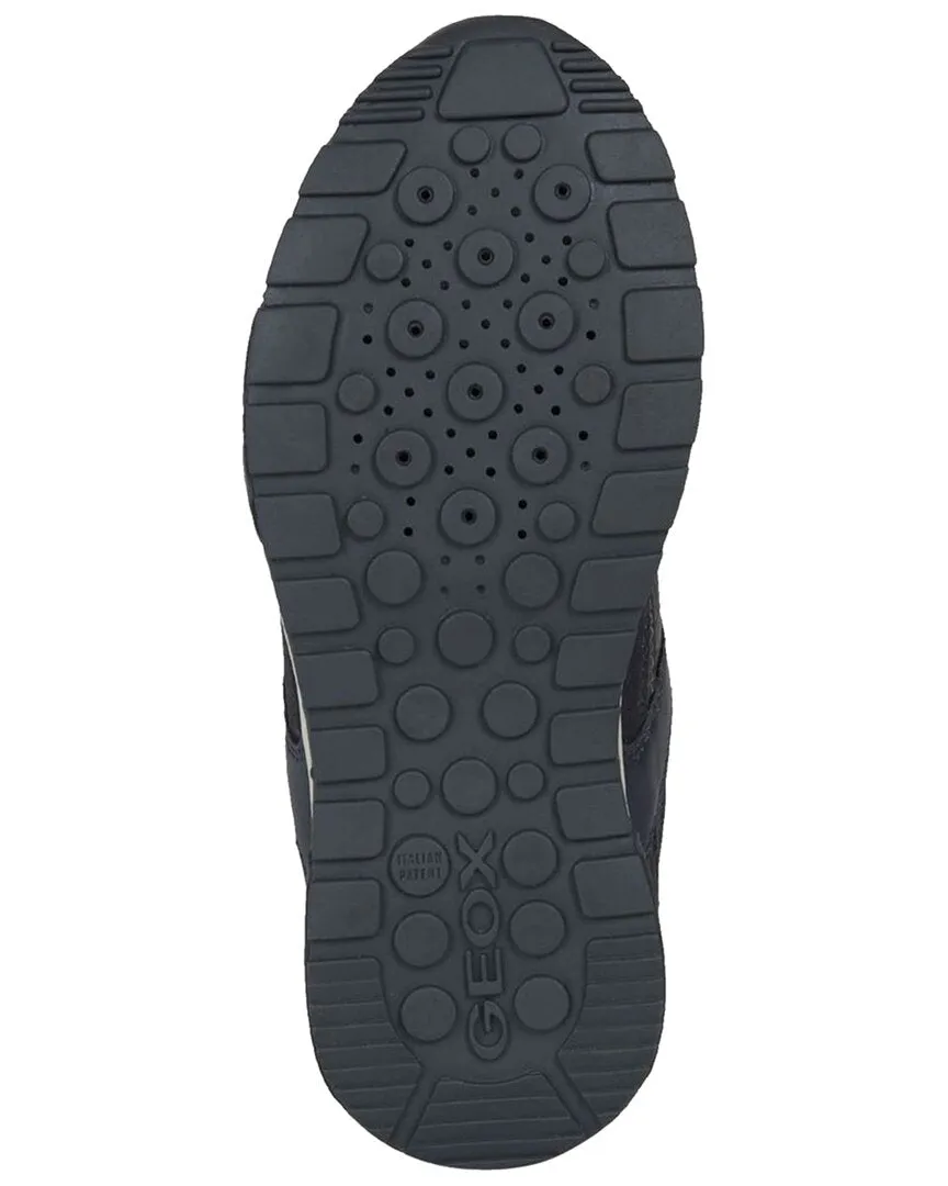 Geox Gray Alfier Low Cut Suede Sneaker