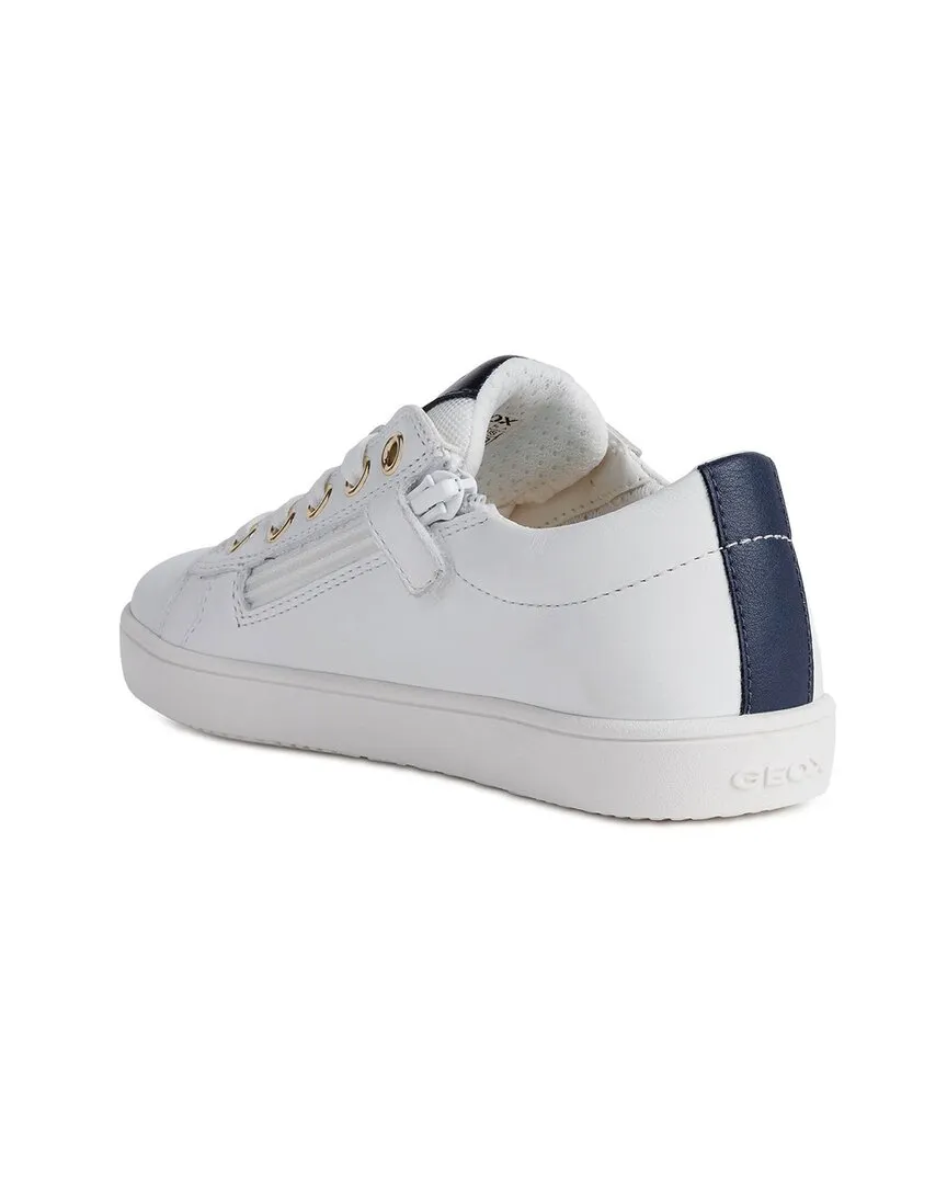 Geox J Kathe Girl Leather Sneaker