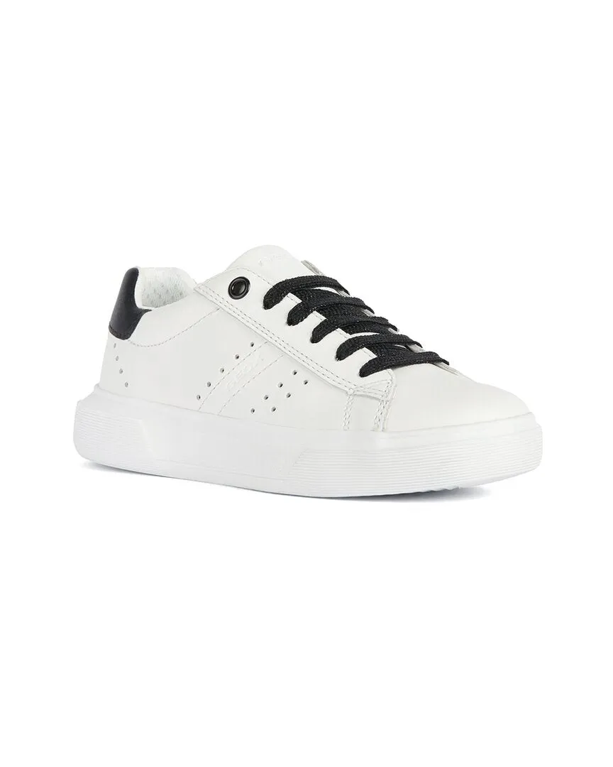 Geox J Nettuno Leather Sneaker