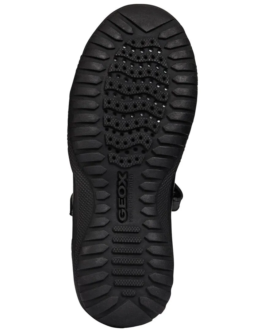 Geox Jr Shadow Leather Ballerina Flat