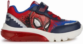 Geox Boys J Ciberdrone F Marvel Spiderman Lights Pixel Mesh Trainer