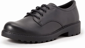 Geox Girl's Junior Casey Lace School Shoes 3.5 Medium Black