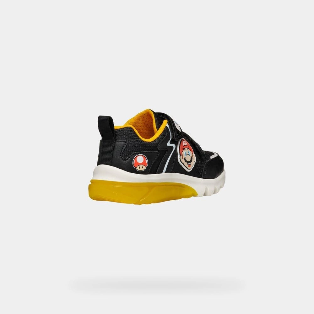 Geox J Ciberdrone E Mario Bothers Sole Light Strap Trainers