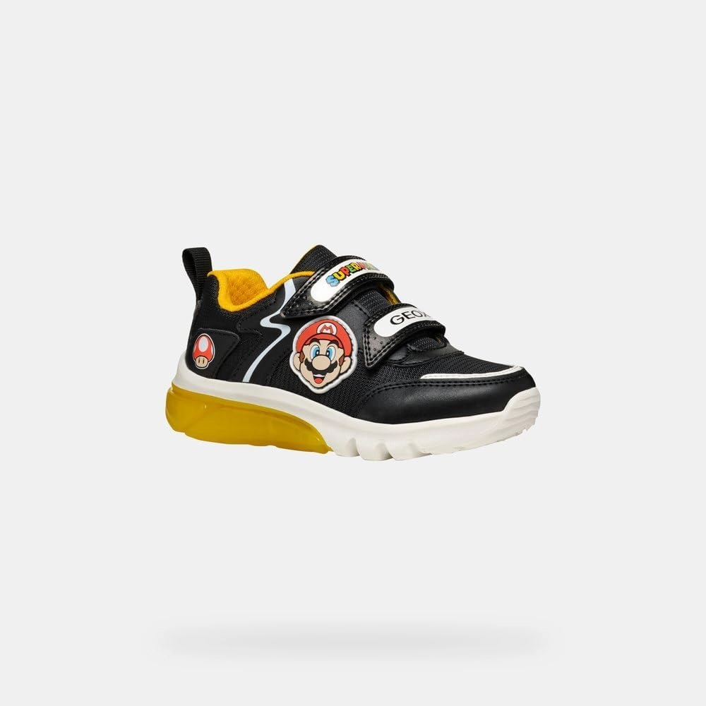 Geox J Ciberdrone E Mario Bothers Sole Light Strap Trainers
