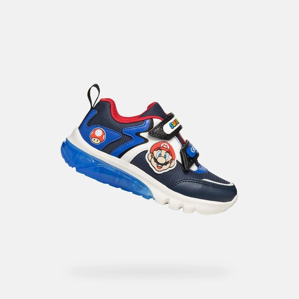 Geox Sneakers for Boys with Light Super Mario Bros J46LBI