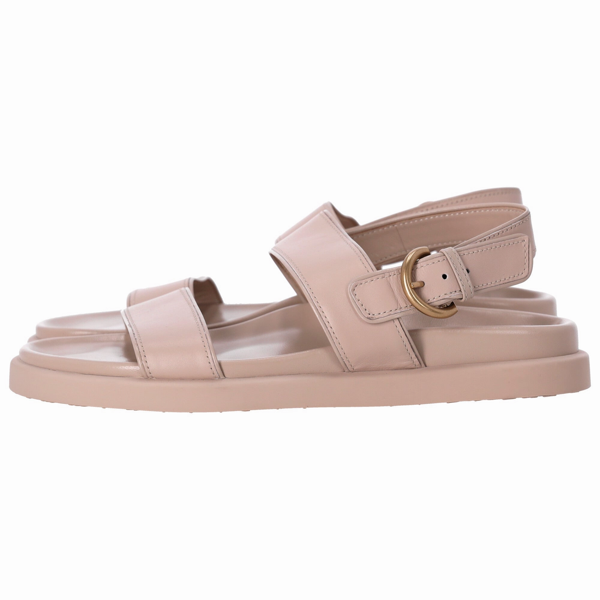 Gianvito Rossi Bilbao Sandals in Beige Leather
