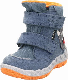 Girl's Modern Snow Boot, Hellblau Orange 8000, 5 UK Child Wide