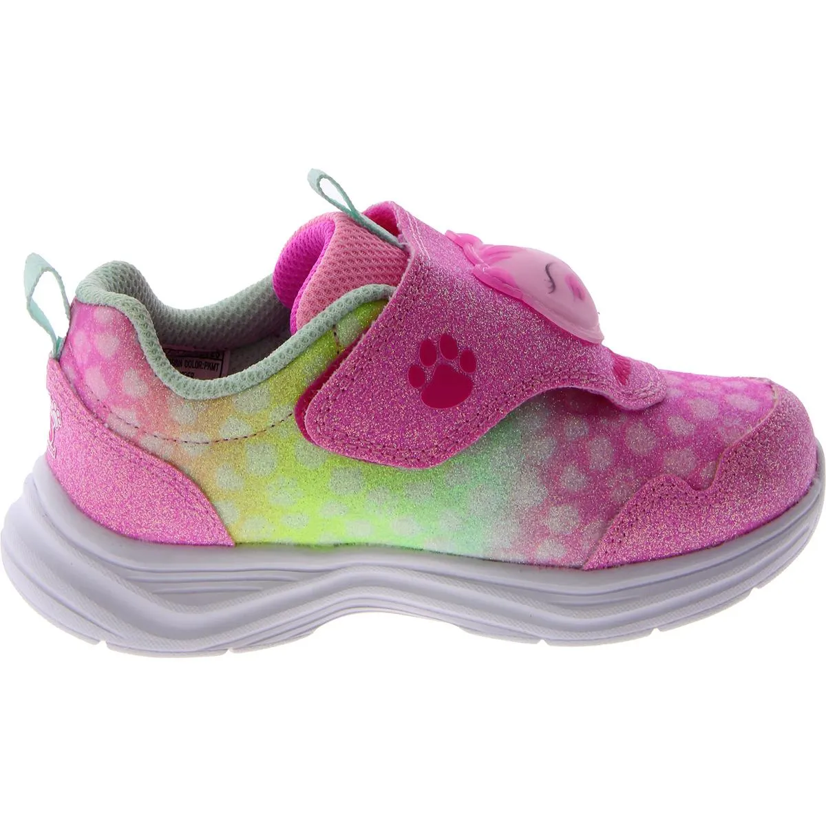 Girls Adjustable Glitter Light-Up Shoes