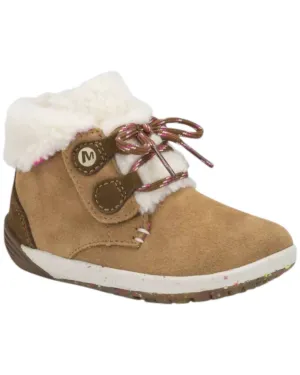 Girl's Bare Steps Boots In Chestnut