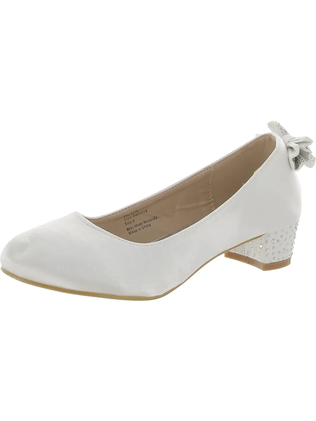 Girls Big Kid Satin Kitten Heels