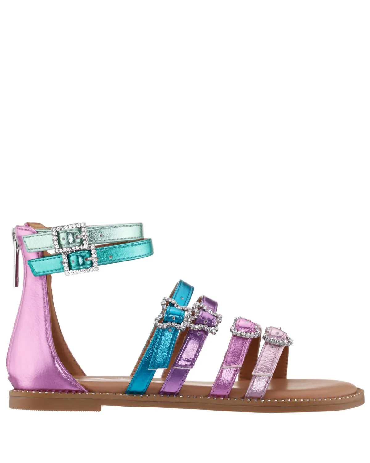 Girl's Brie Sandal In Pastel Multi