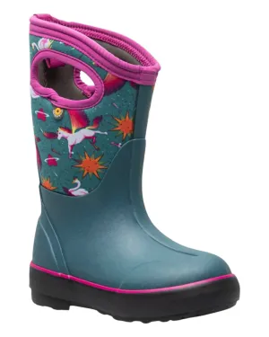 Girl's Classic Pegasus Boots In Teal