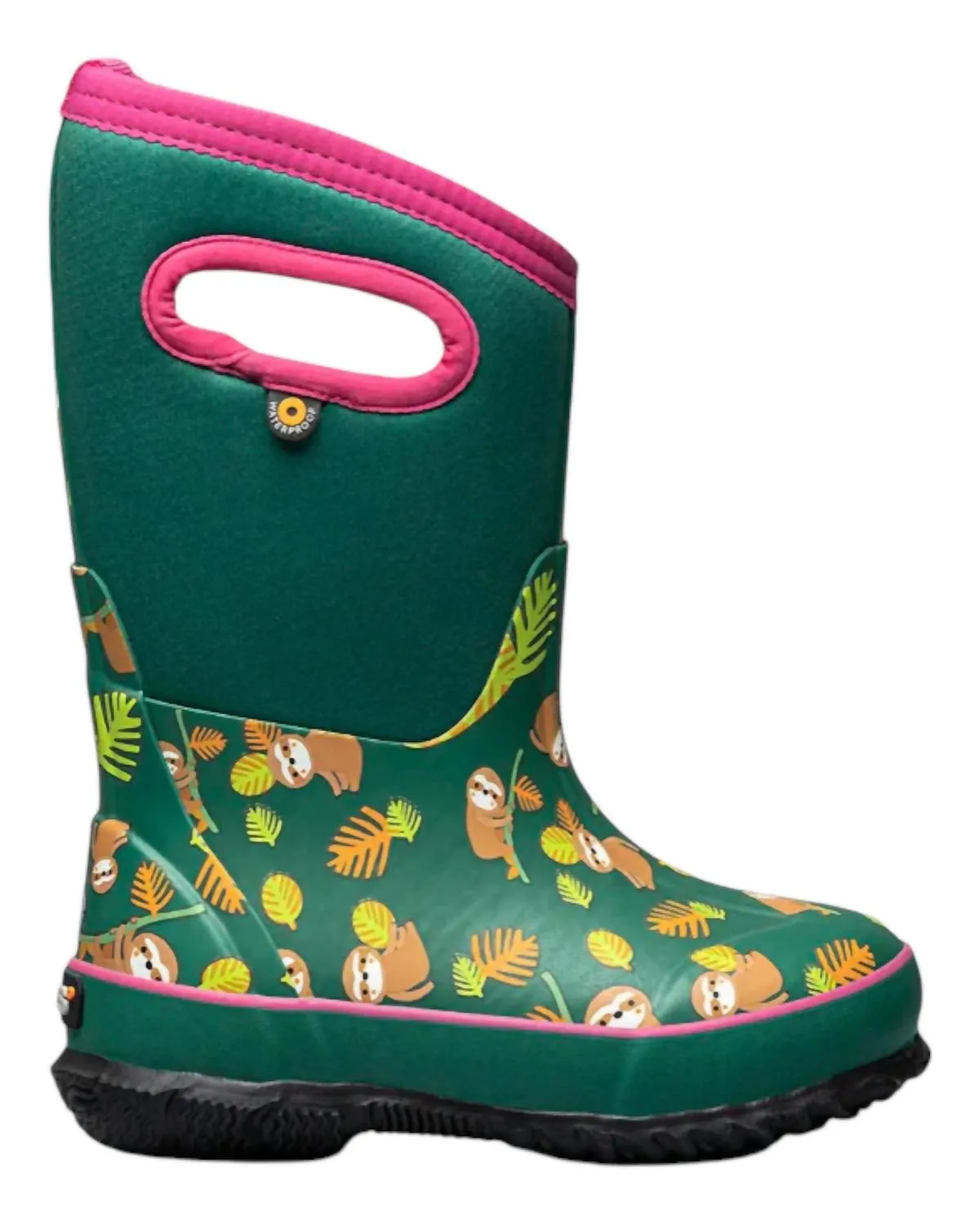 Girl's Classic Sloths Boots In Green