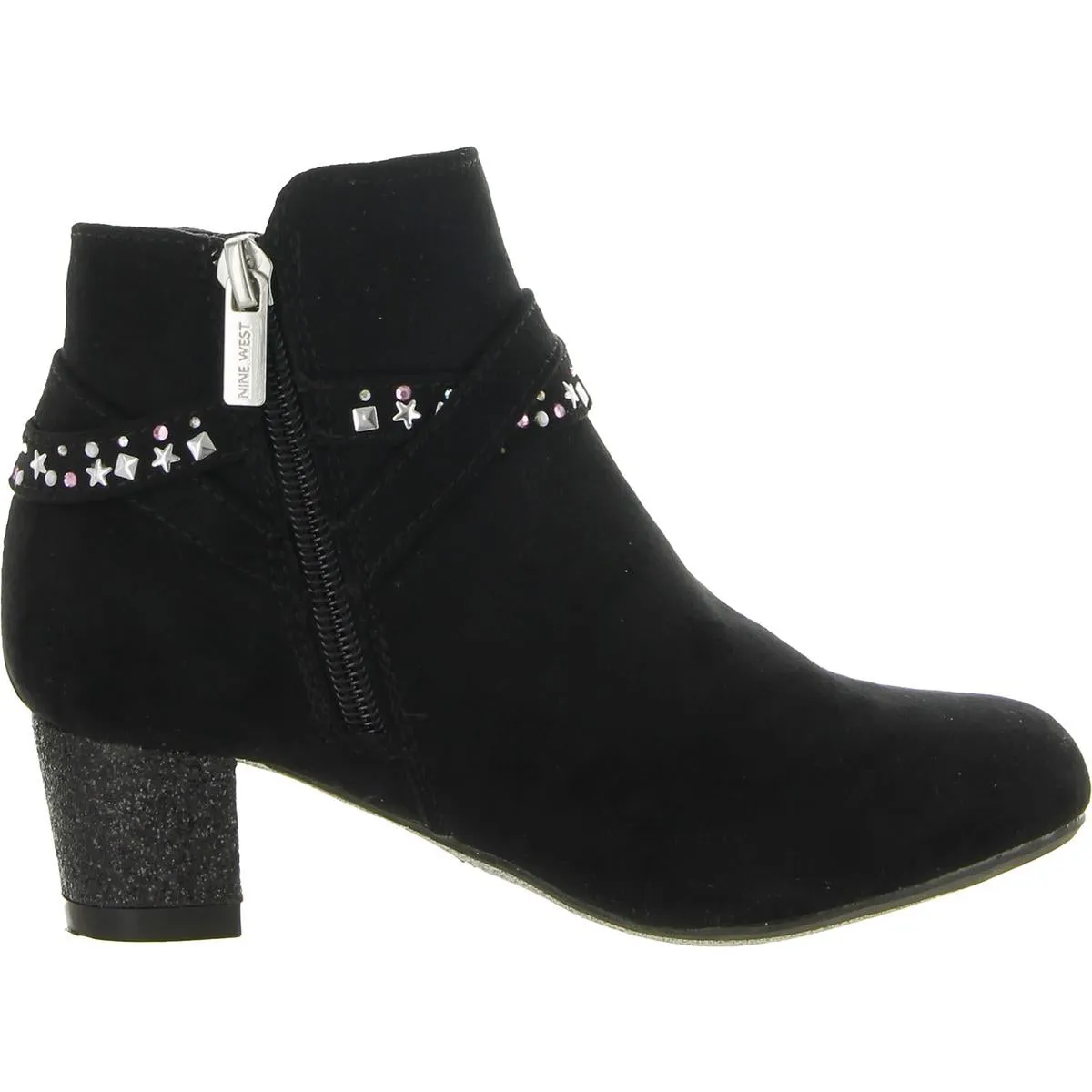 Girls Dressy Block Heel Ankle Boots