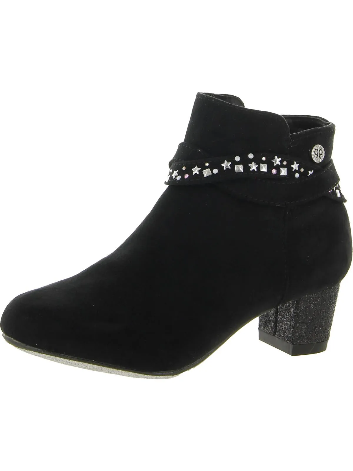 Girls Dressy Block Heel Ankle Boots