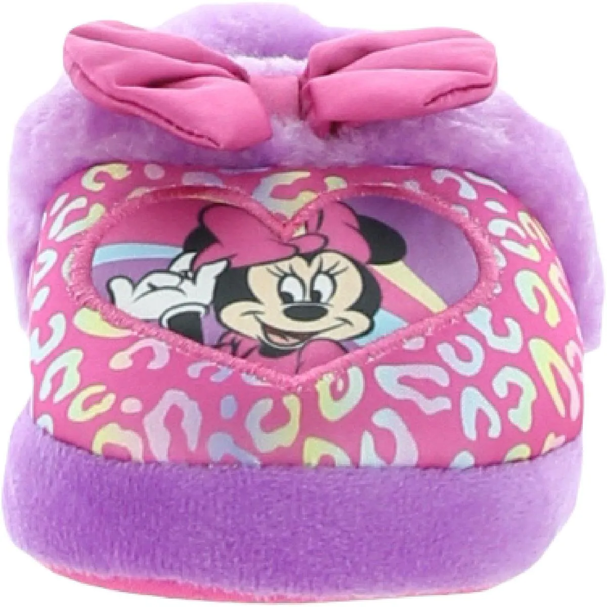 Girls Faux Fur Bow Bootie Slippers
