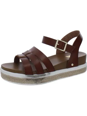 Girls Faux Leather Ankle Strap