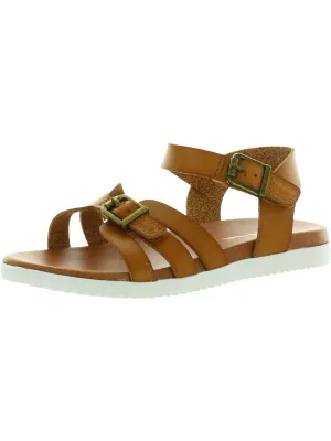 Girls Faux Leather Buckle Ankle Strap