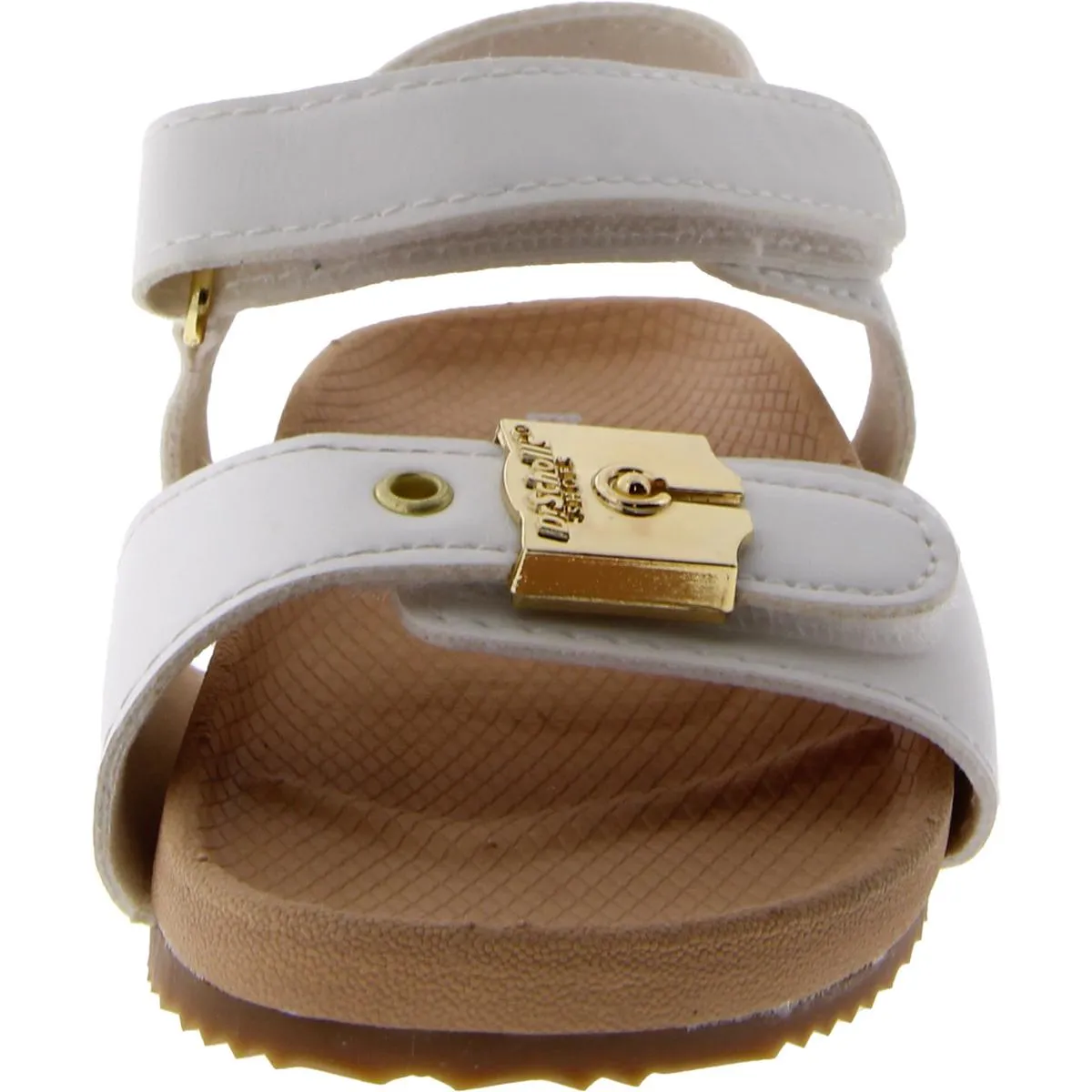 Girls Faux Leather Slip On Slingback Sandals