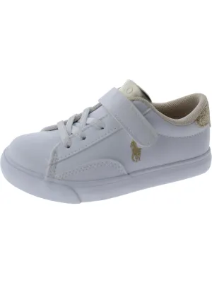 Girls Glitter Leather Casual and Fashion Sneakers