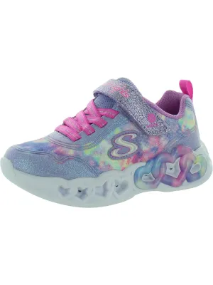 Girls Glitter Tye-Dye Light-Up Shoes