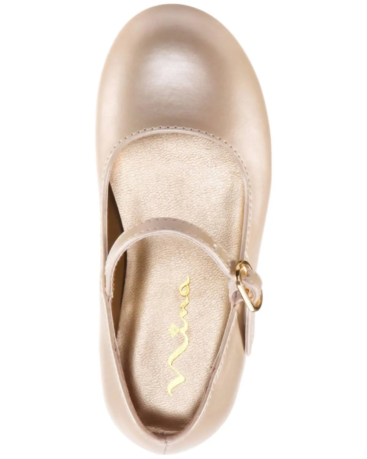 Girls Lil Seeley Bone Flats In Ivory