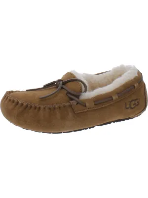 Girls Little Kid Suede Moccasin Slippers