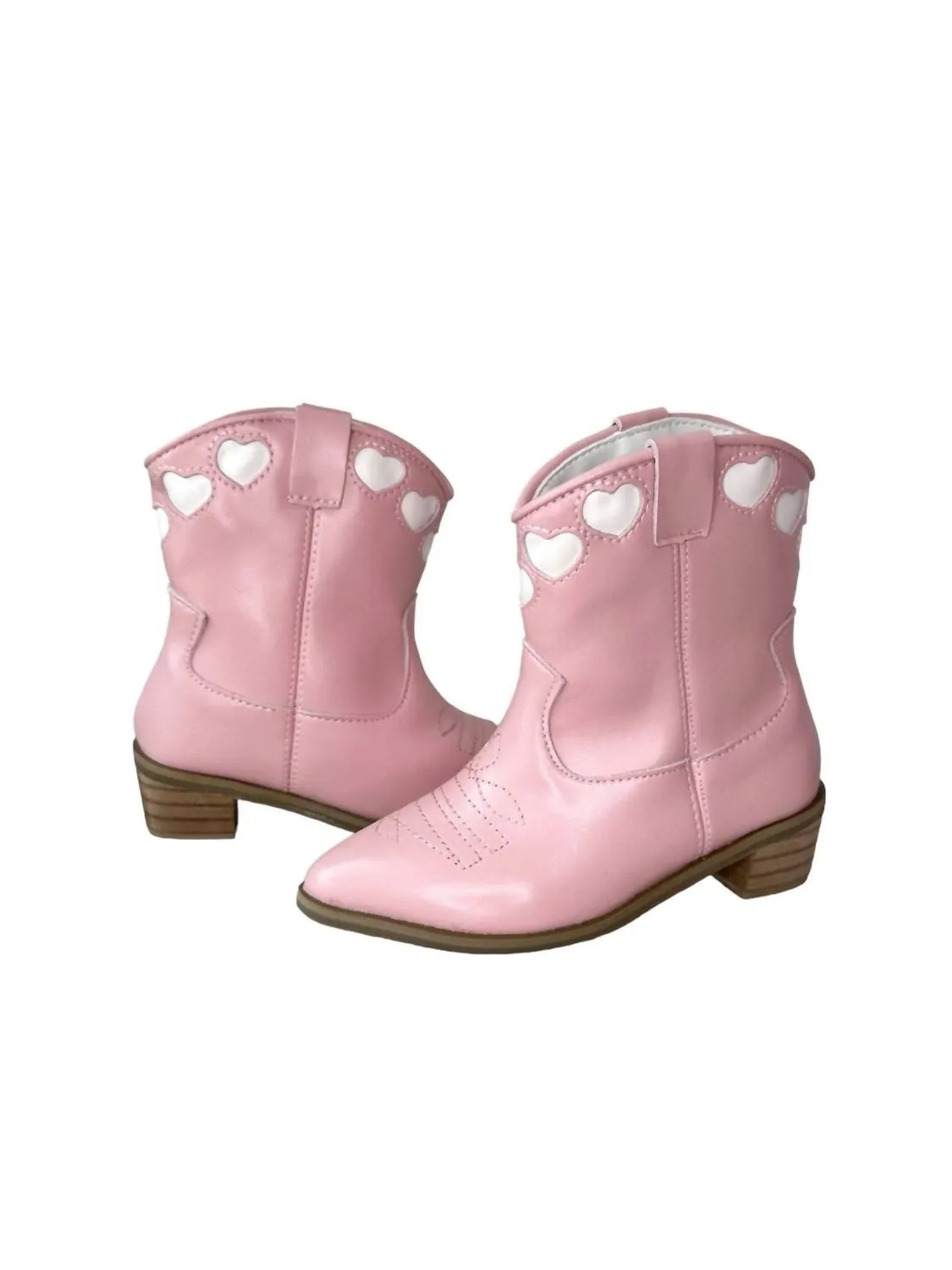 Girl's Love Cowgirl Boots In Pink