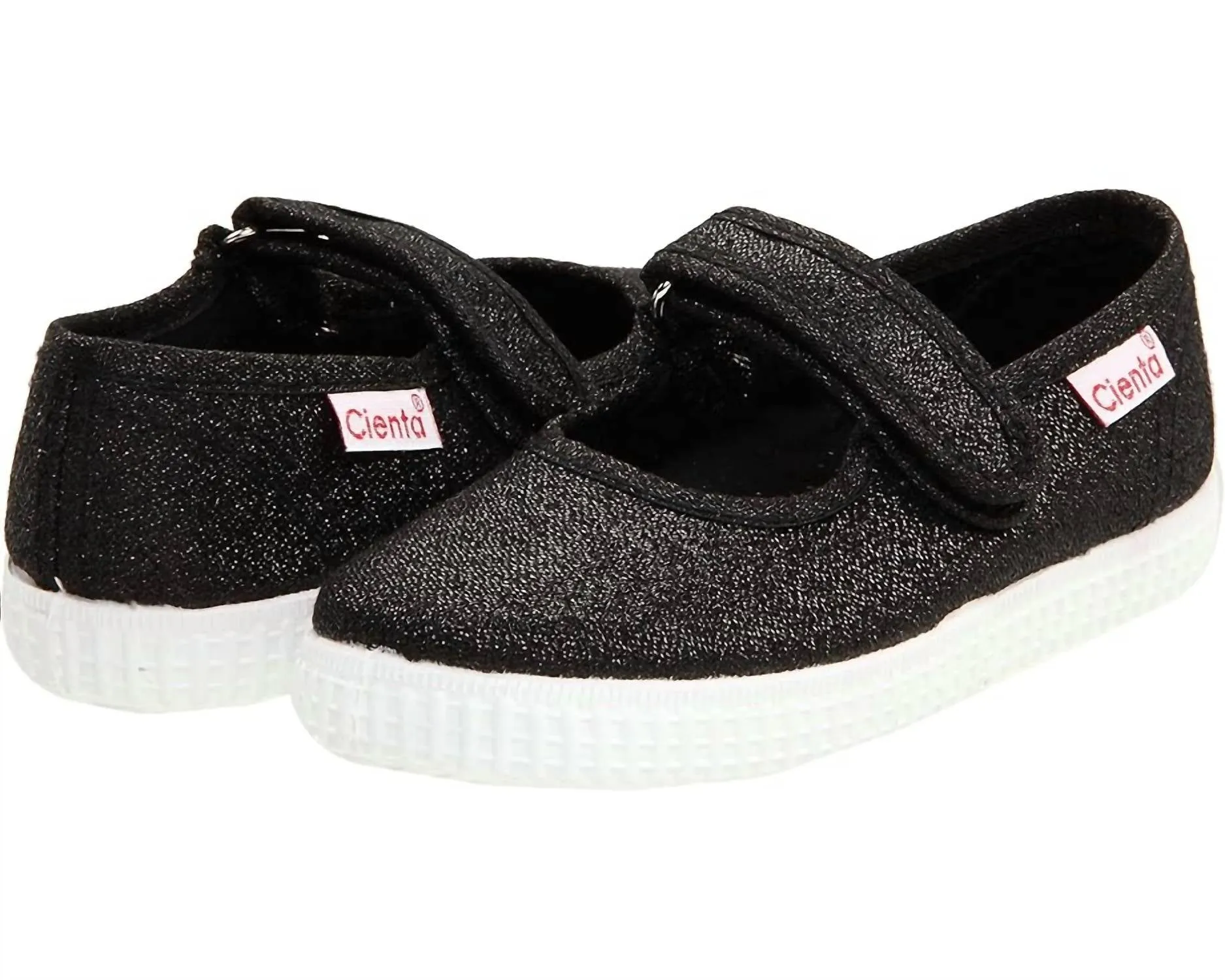 Girl's Mary Jane Flat Shoes In Black Metallic