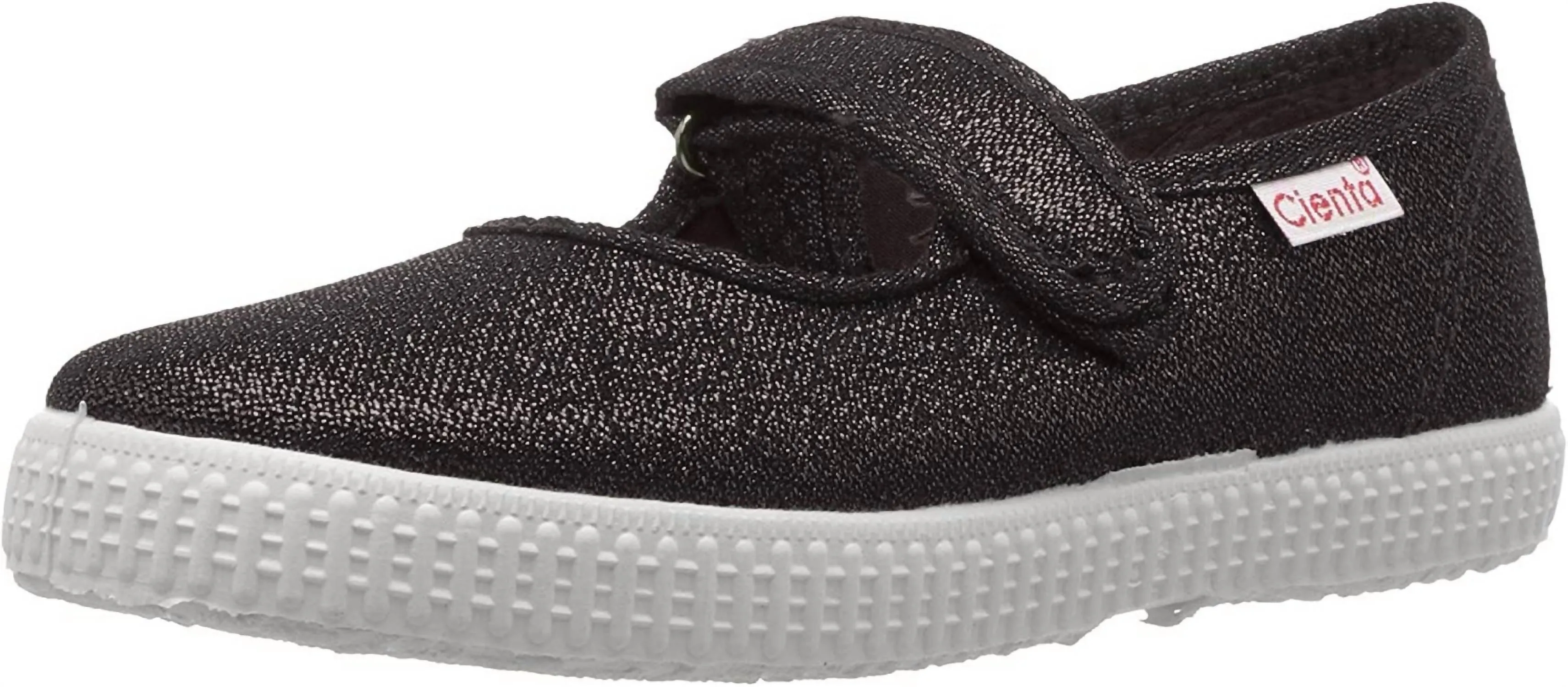 Girl's Mary Jane Flat Shoes In Black Metallic