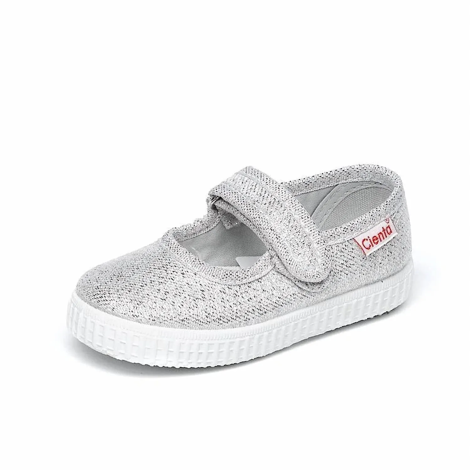 Girl's Mary Jane Flat Shoes In Silver Metallic