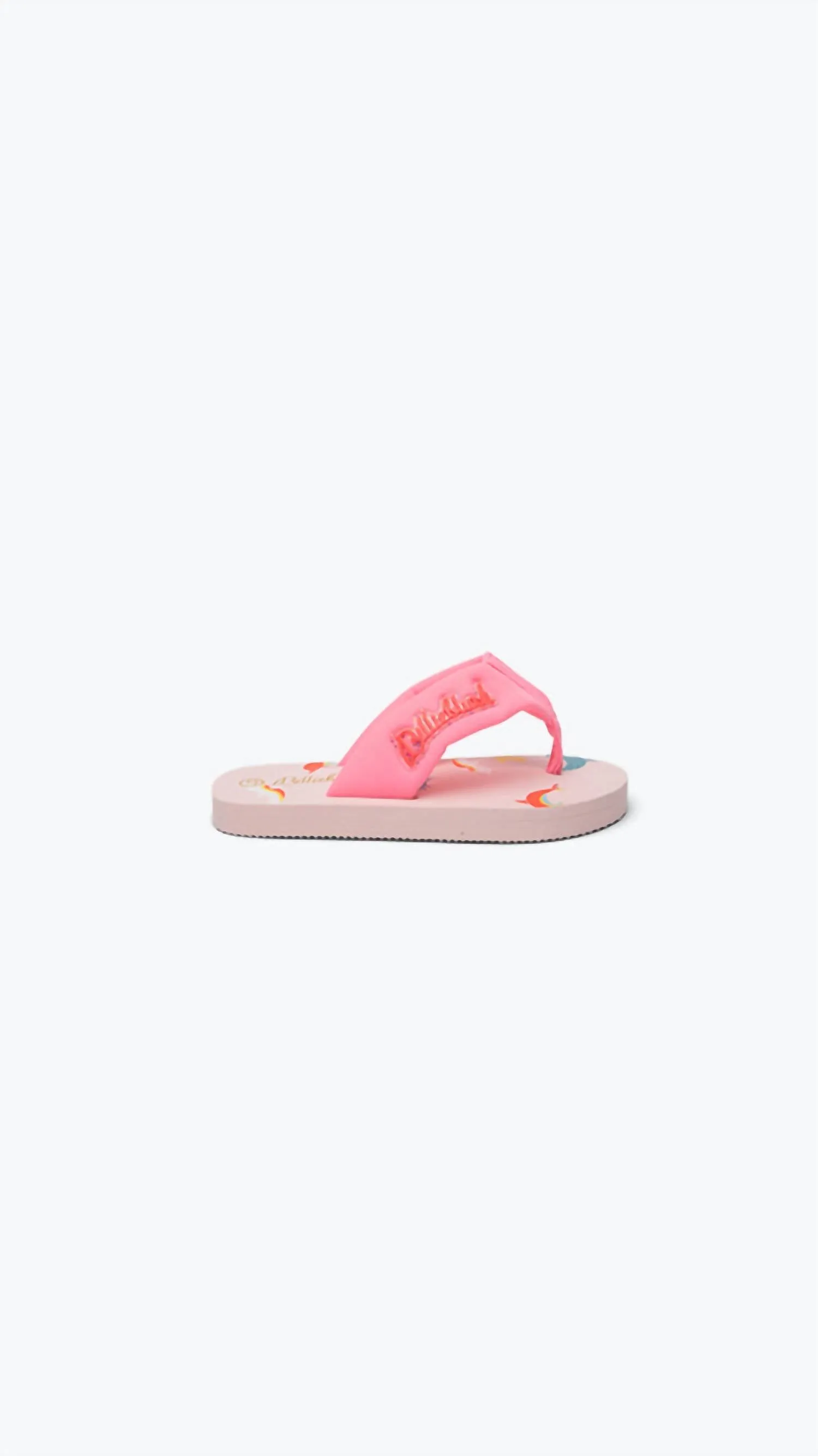 Girl's Padded Strap Flip Flop In Malabar