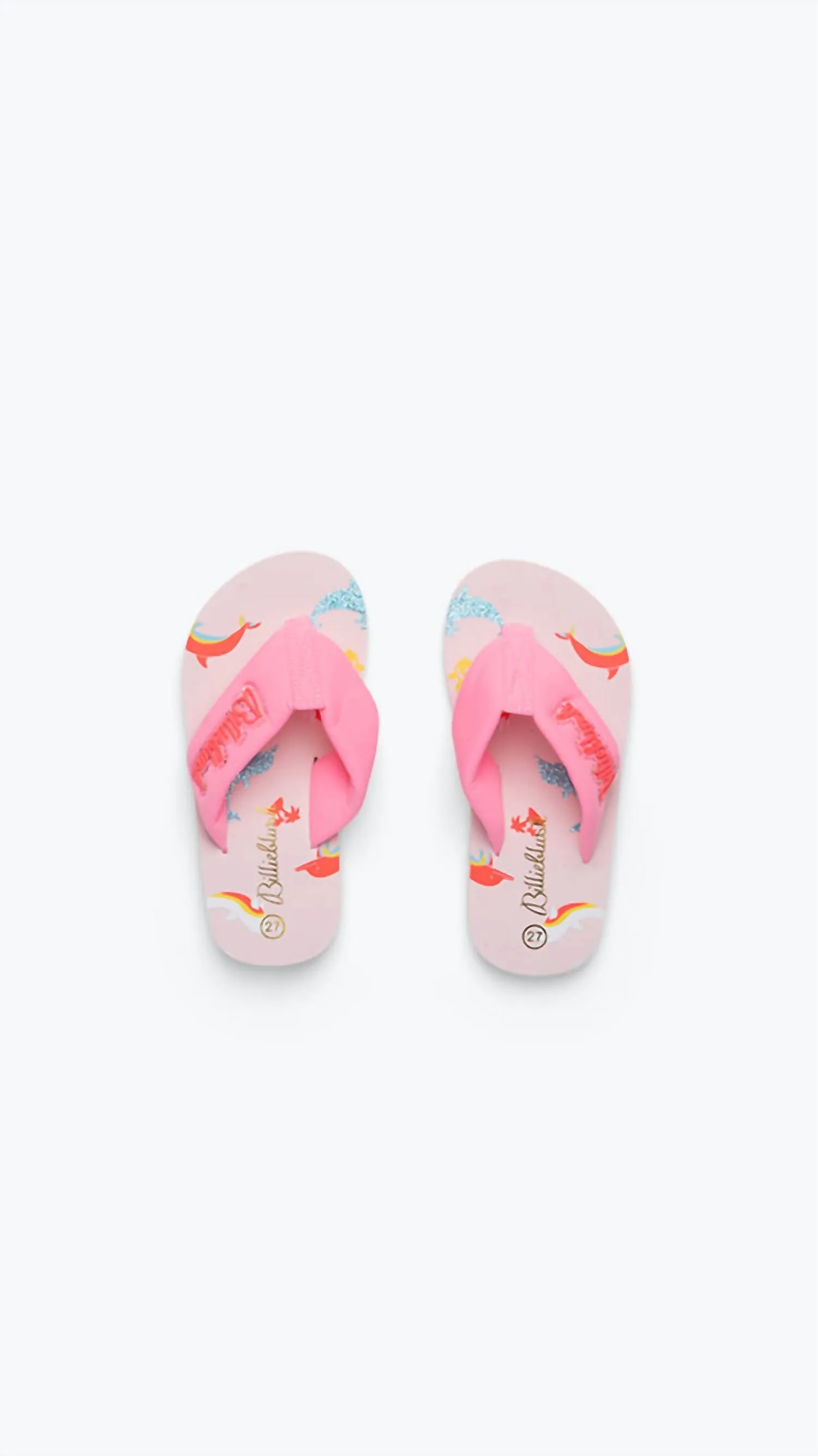 Girl's Padded Strap Flip Flop In Malabar