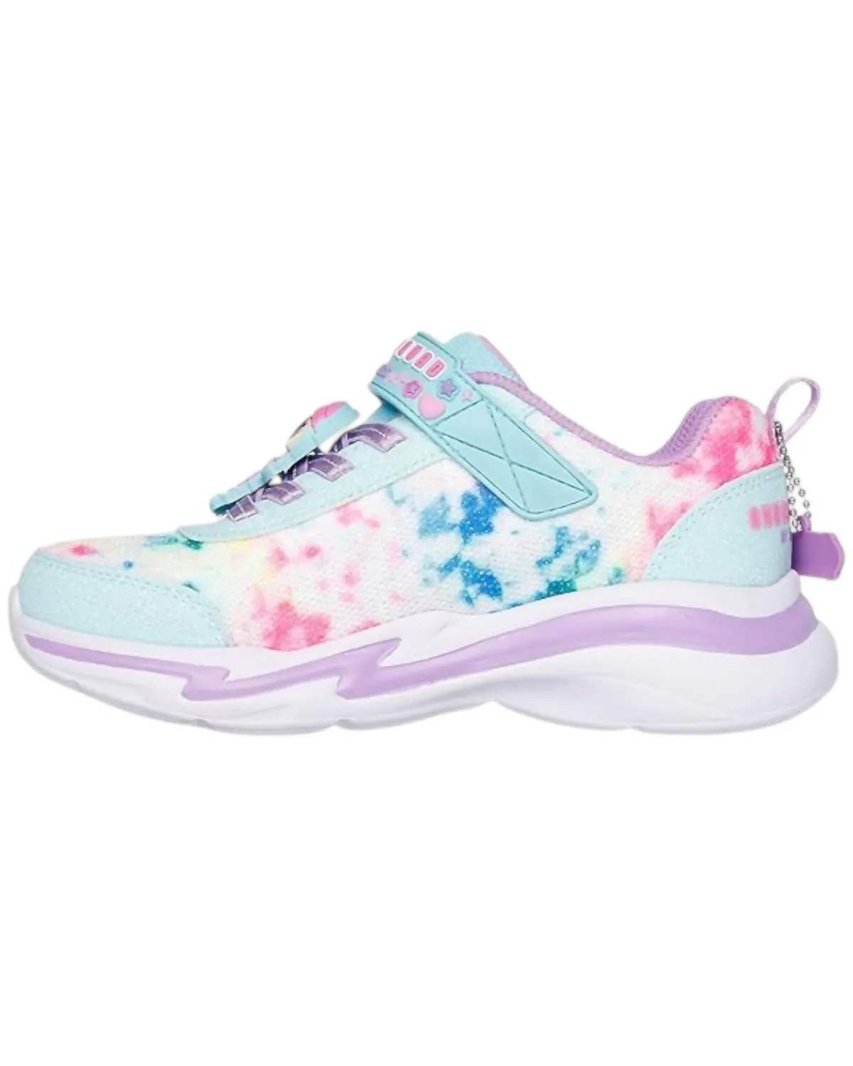 Girl's Snuggle Skech Squad Sneakers In Mint Multi