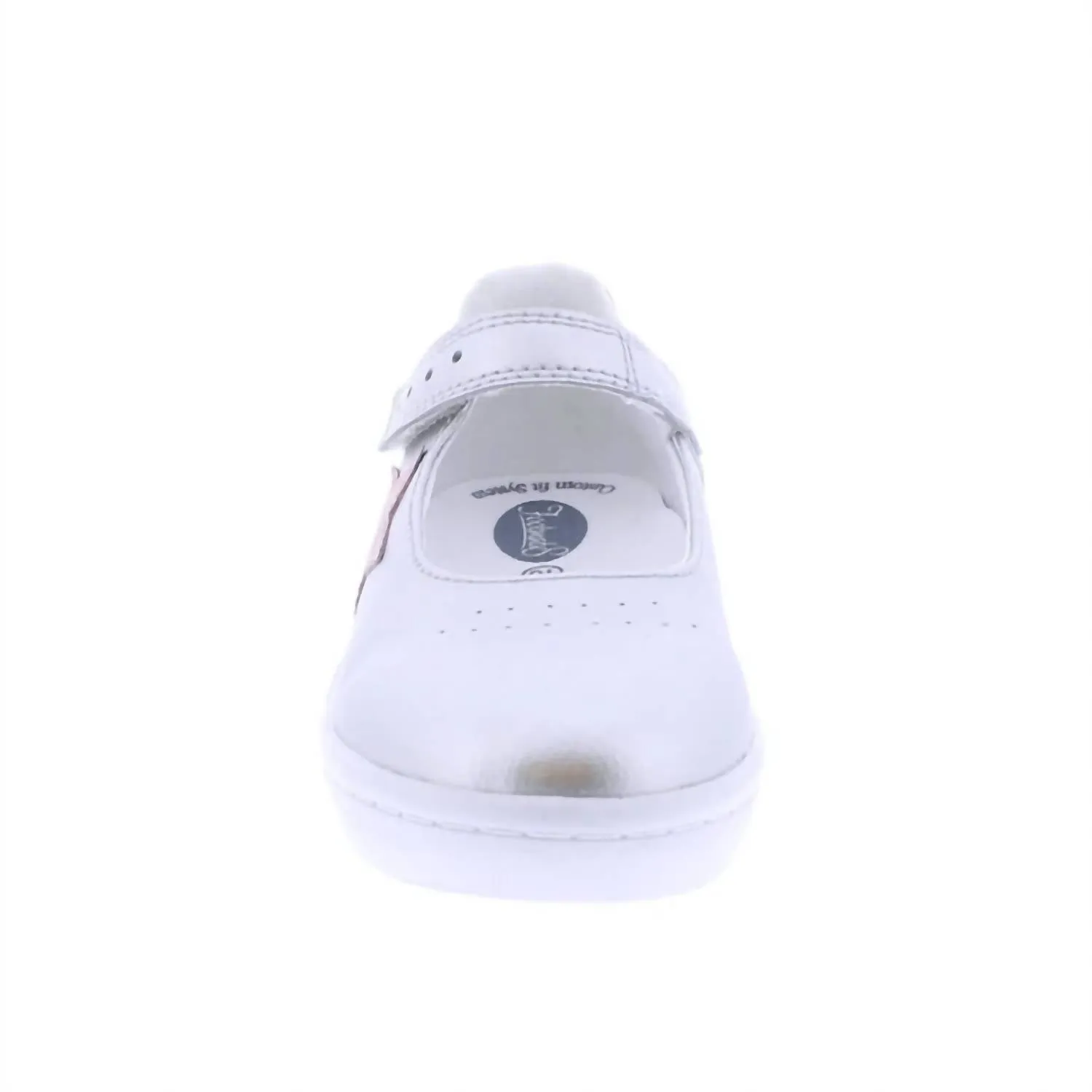 Girl's Stella Flat Shoes In Silver/rose