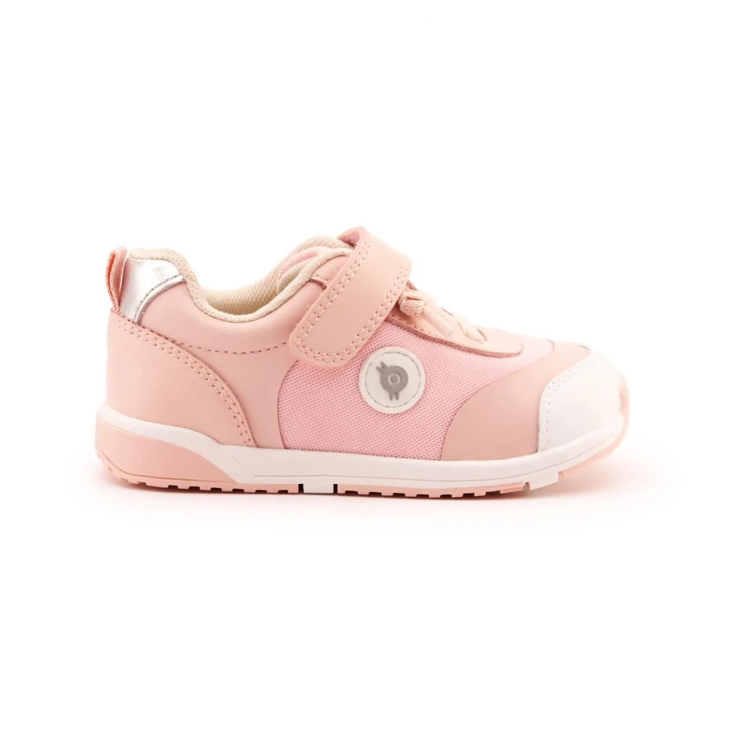 Girl's Team Kix Sneaker In Powder Pink/silver/white