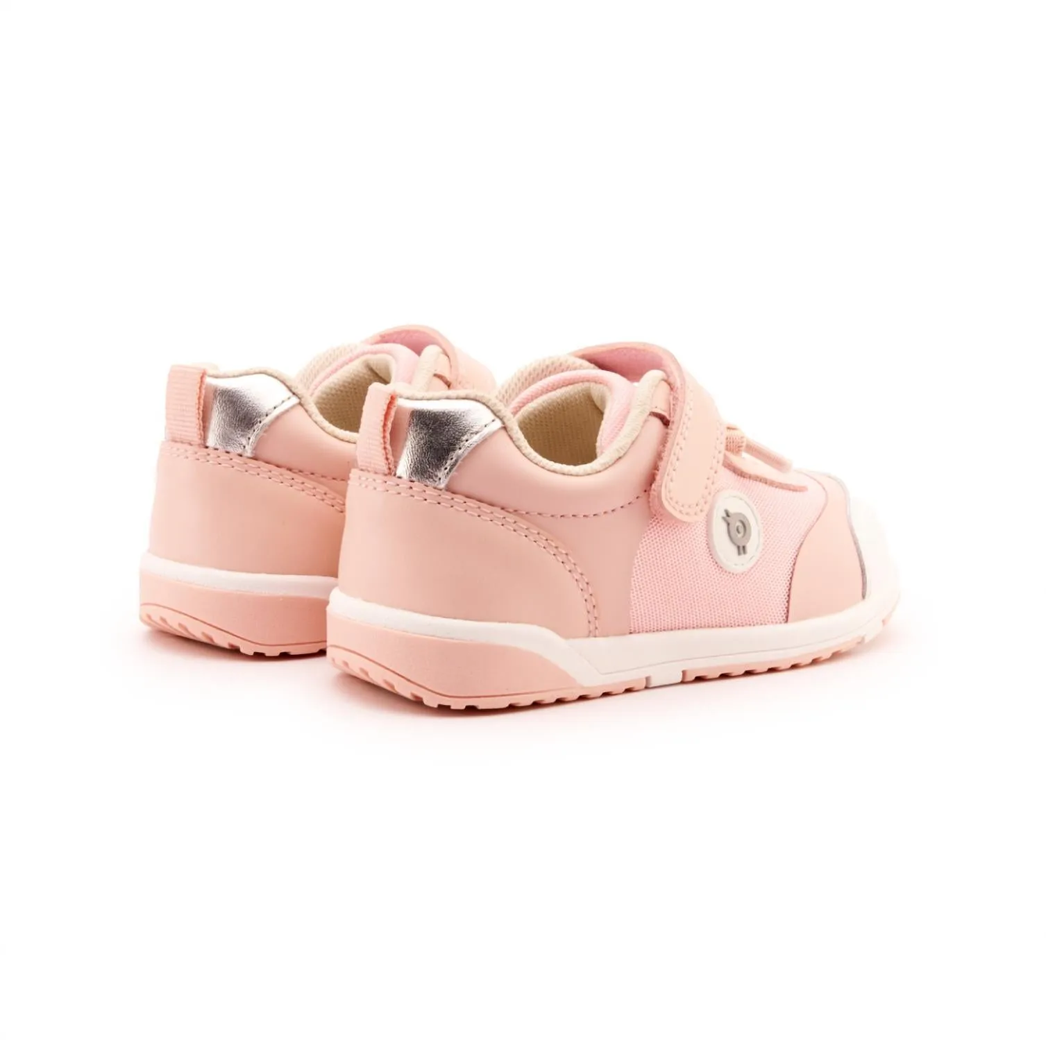 Girl's Team Kix Sneaker In Powder Pink/silver/white