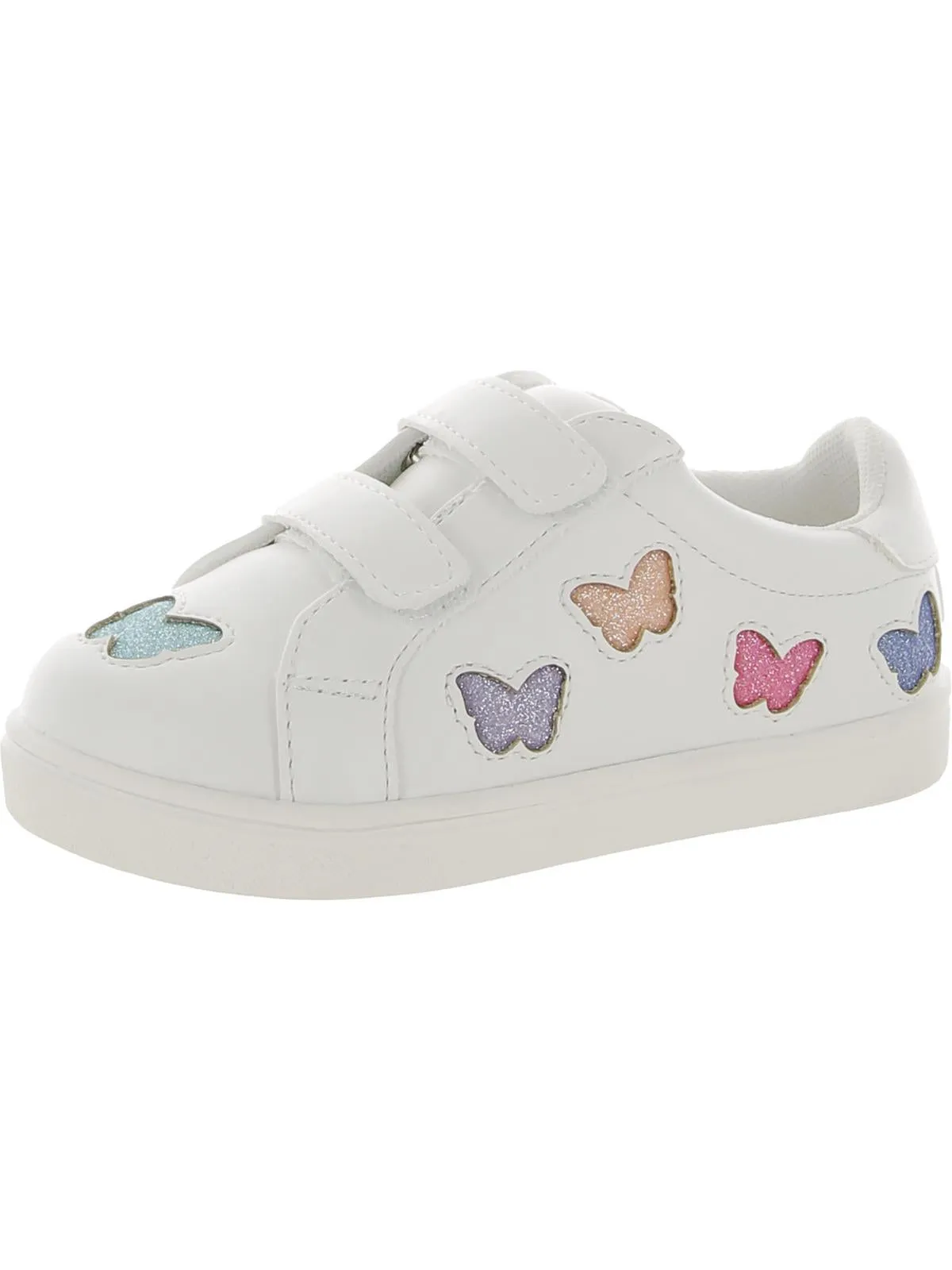 Girls Toddler Faux Leather Casual and Fashion Sneakers