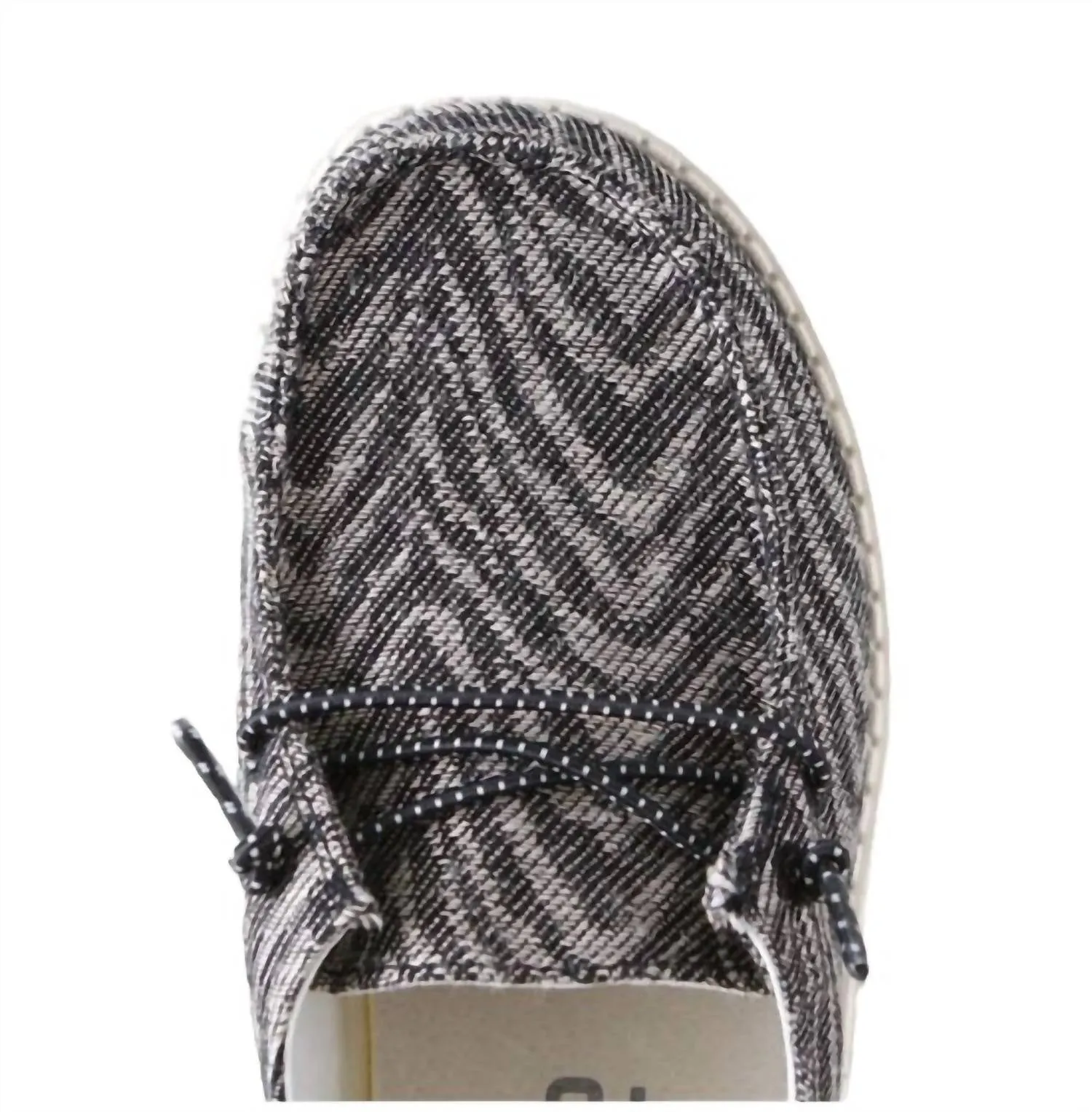 Girl's Wendy Youth Woven Shoes In Zebra Black Stripe