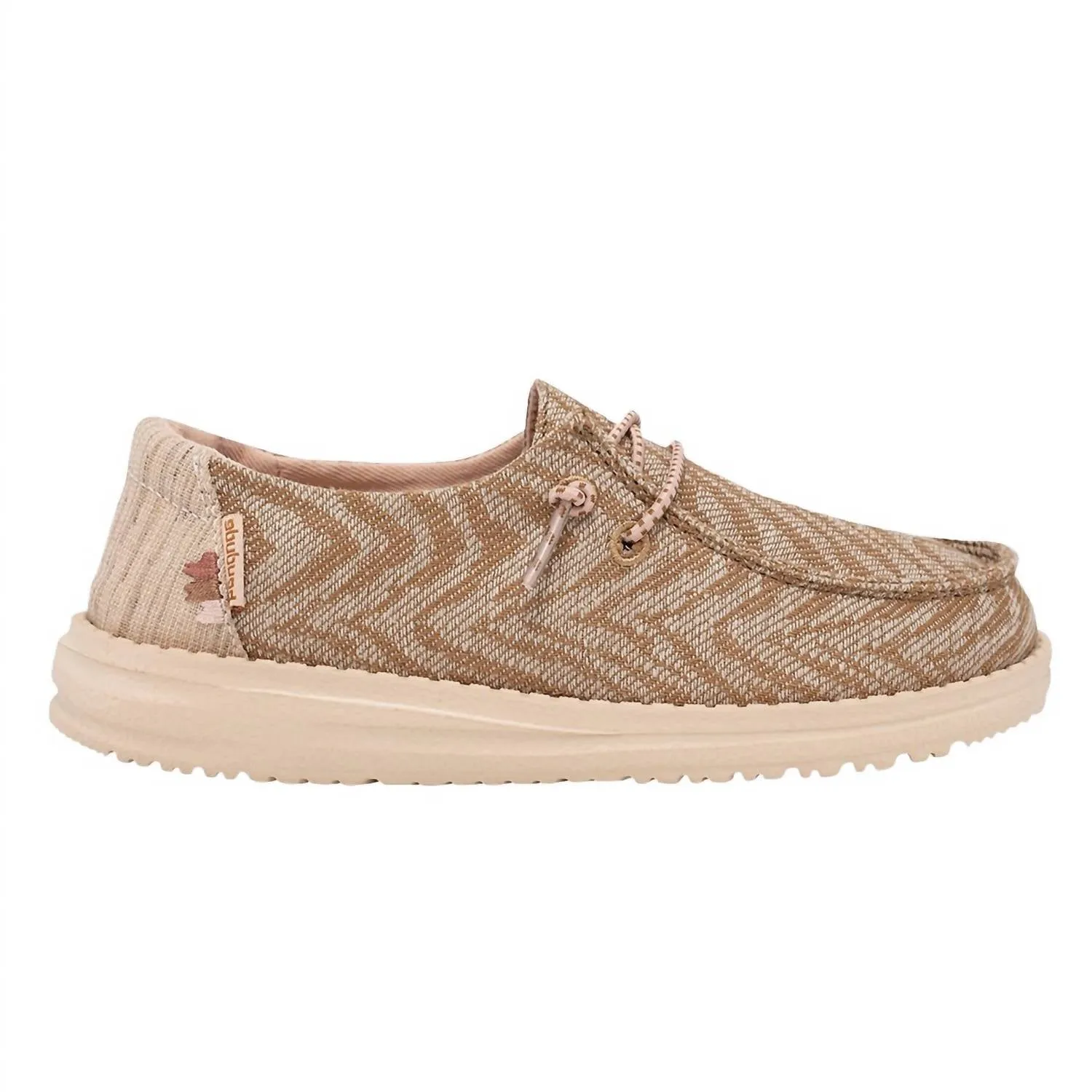 Girl's Wendy Youth Woven Shoes In Zebra Terra Stripe