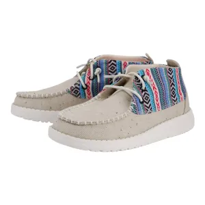 Girl's Youth Wendy Mid Boho Crafted Shoes In Light Grey/multi