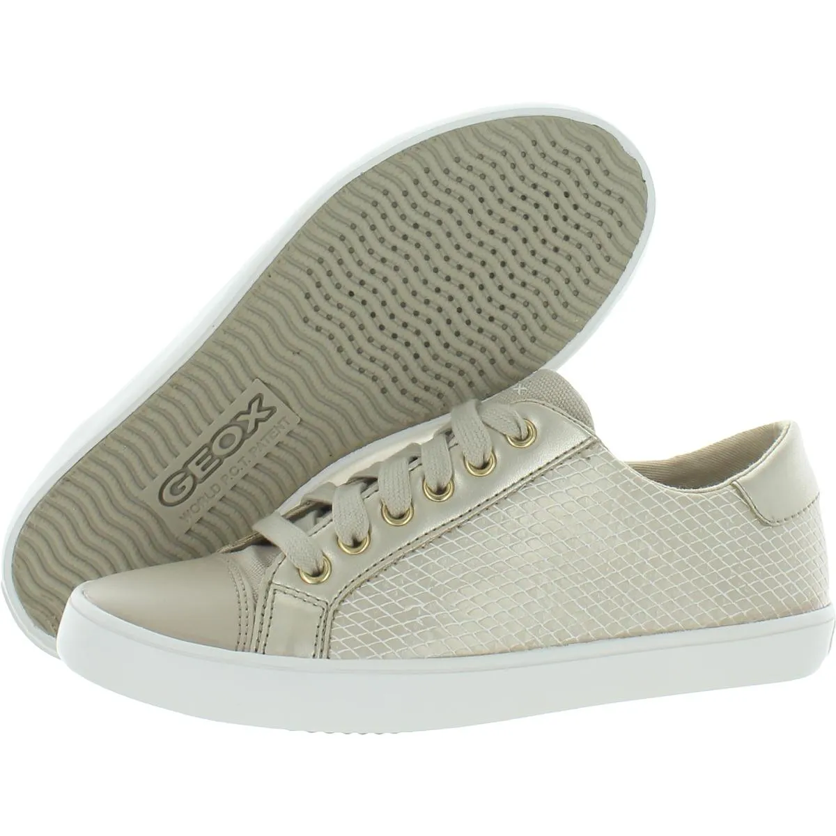 Gisli  Girls Faux Leather Embossed Fashion Sneakers
