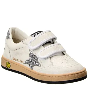Golden Goose Ballstar Strap Leather & Glitter Sneaker