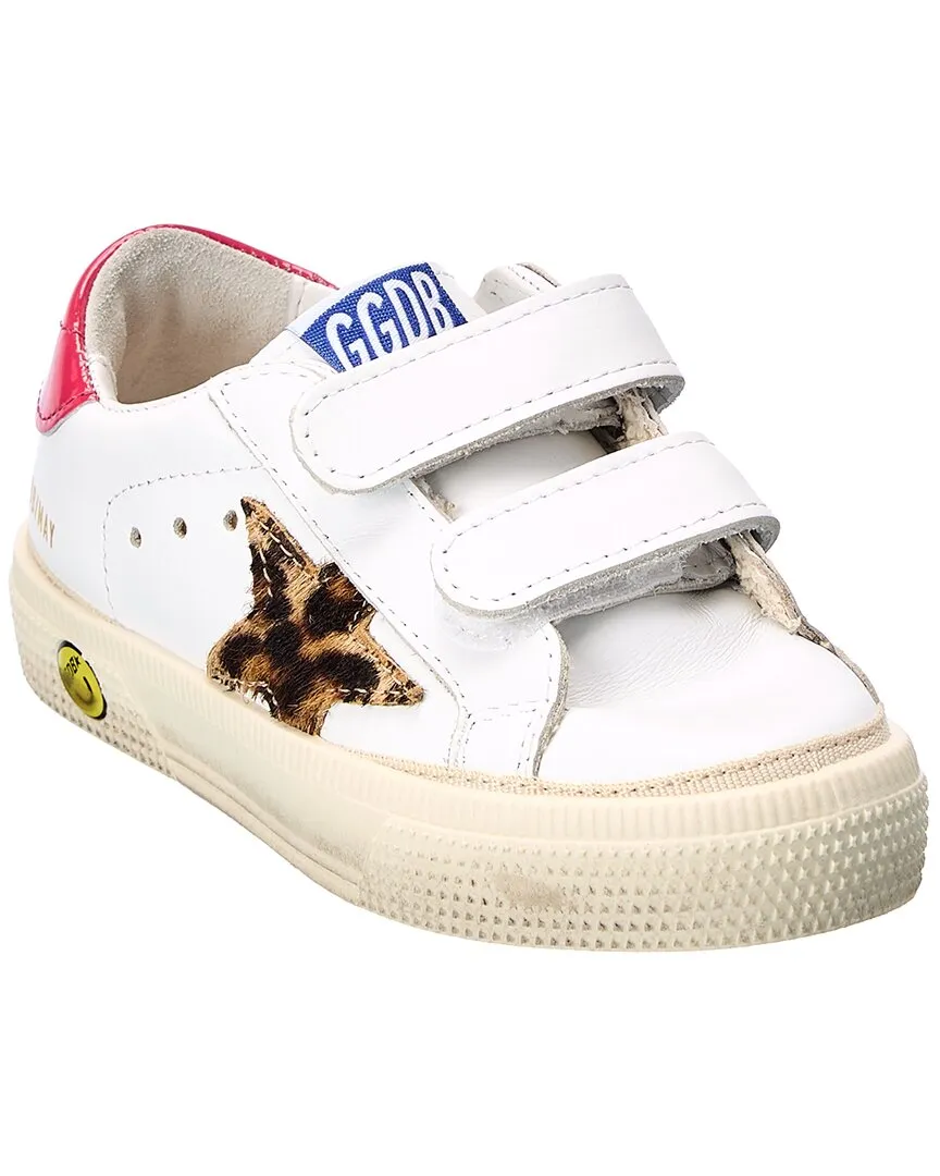 Golden Goose May School Leather & Haircalf Sneaker