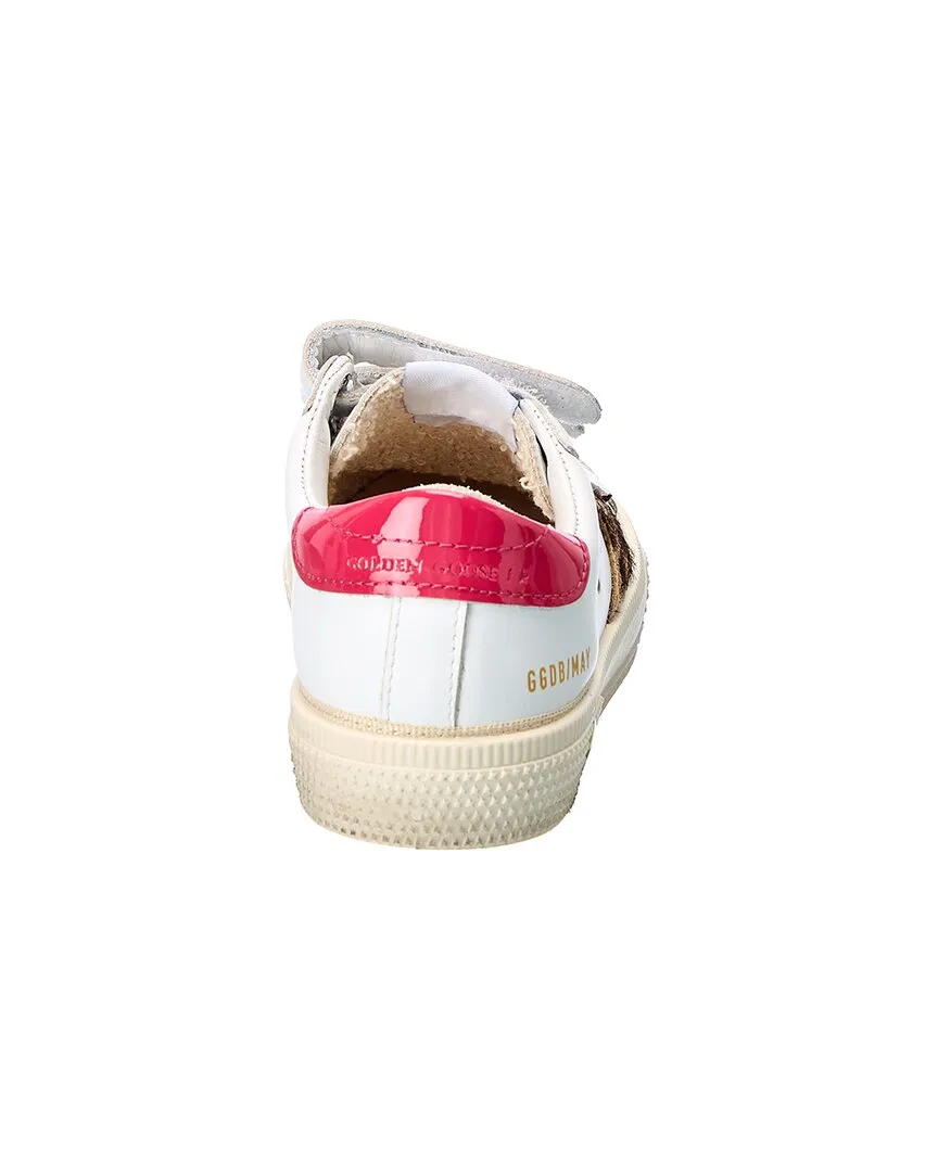 Golden Goose May School Leather & Haircalf Sneaker