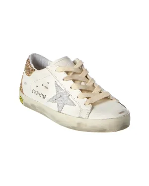 Golden Goose Superstar Leather & Glitter Sneaker