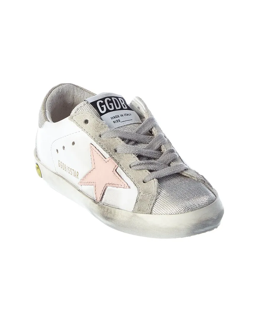 Golden Goose Superstar Leather & Glitter Sneaker