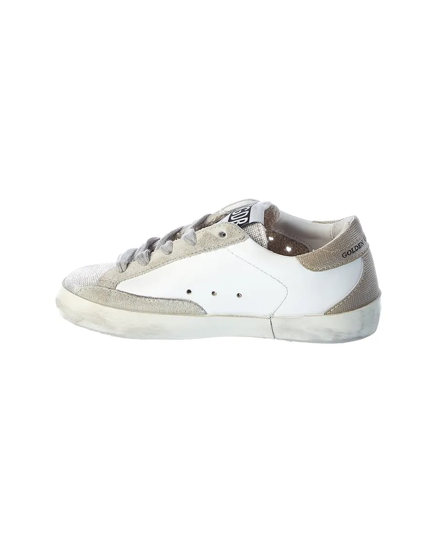 Golden Goose Superstar Leather & Glitter Sneaker