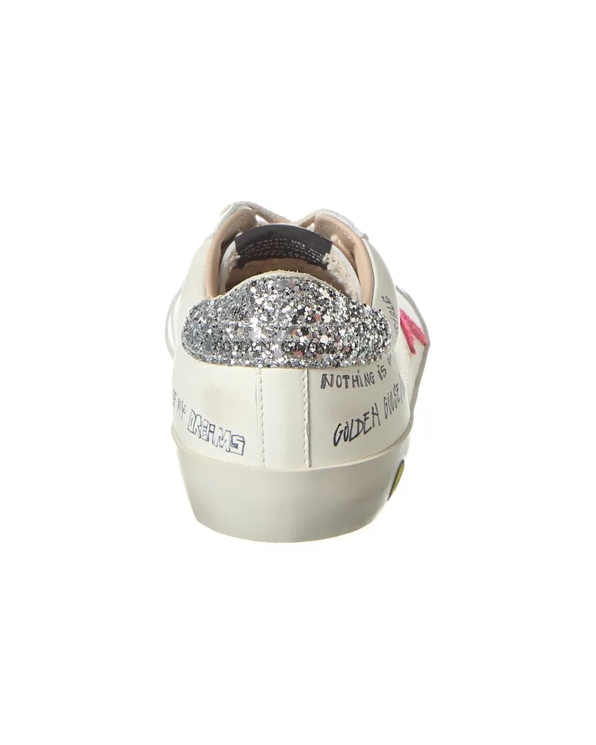 Golden Goose Superstar Leather & Glitter Sneaker